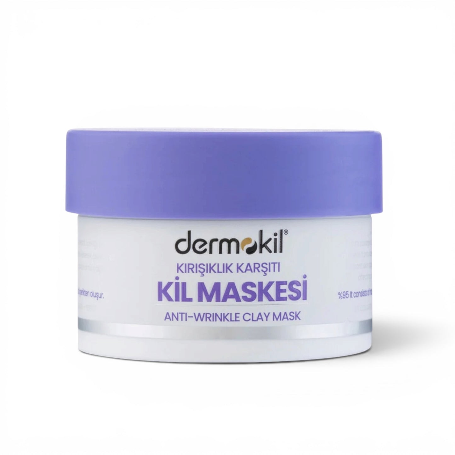Dermokil Anti-Wrinkle Clay Mask 50 ml | Kleimasker met 2% Collageen & Peptiden | Verzorgt en Verfrist de Huid