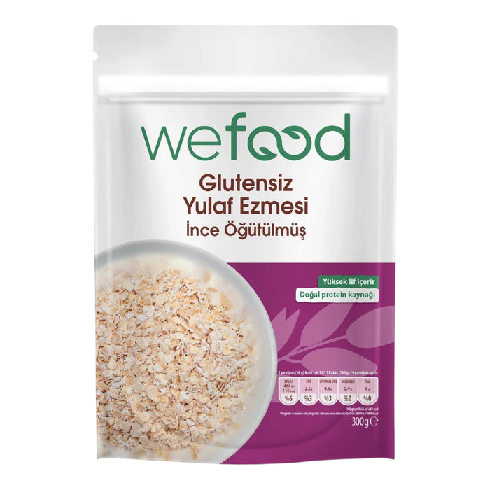 Wefood Glutenvrije Havermout Fijn Gemalen – 300 g – Vezelrijk – Bron van Eiwitten – Vegan