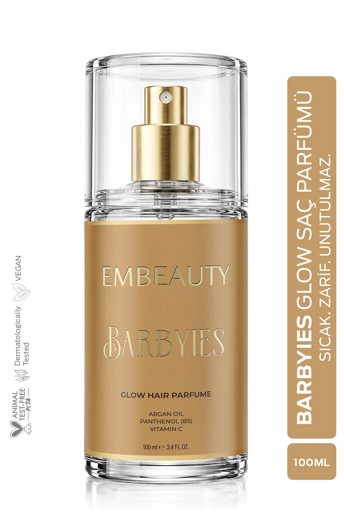 Embeauty Barbyies Glow Hair Parfume 100 ml – Haarparfum met Arganolie, Panthenol & Vitamine C