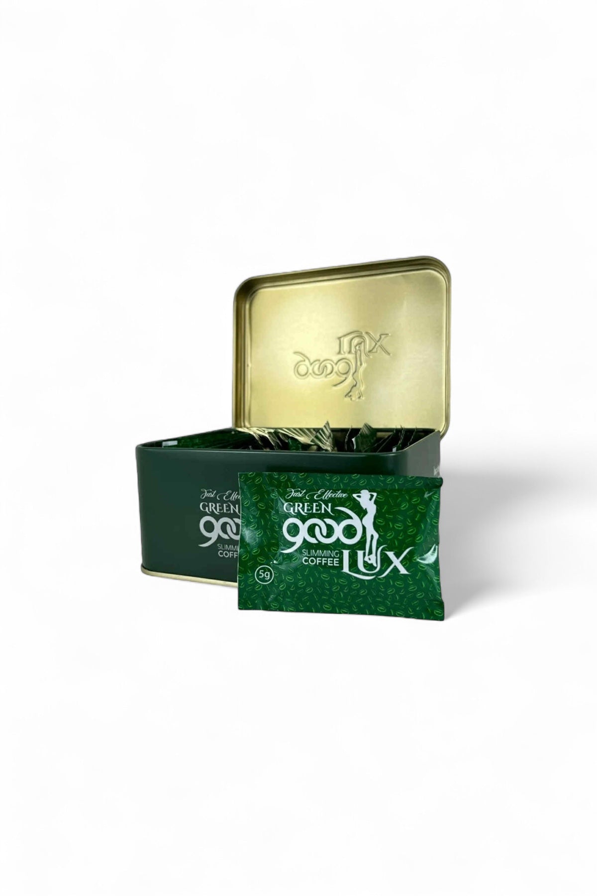 SLT SLIM Green Good Lux Detox Coffee - Snelle Effectiviteit met L-Carnitine & Collageen 30 stuks
