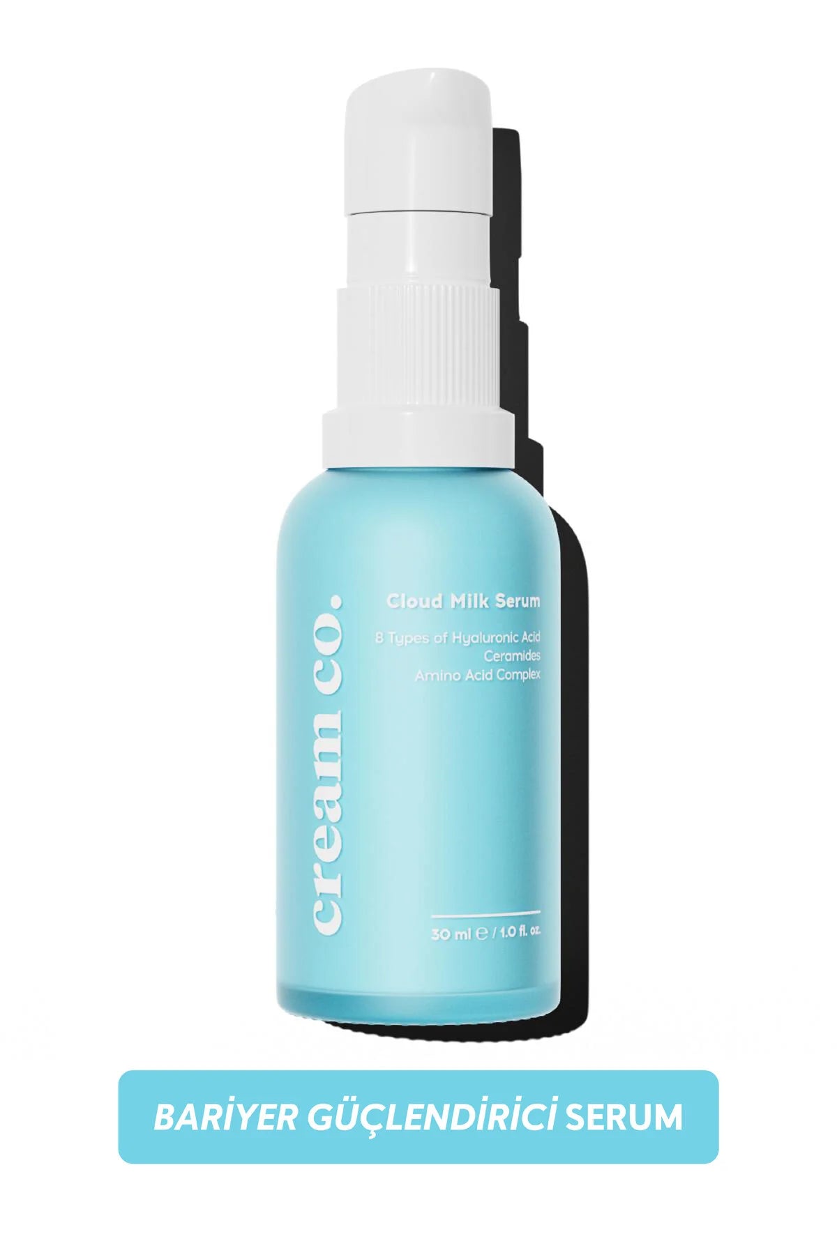 Cream Co. Cloud Milk Serum – 8 Soorten Hyaluronzuur, Ceramiden & Aminozuren – 30 ml