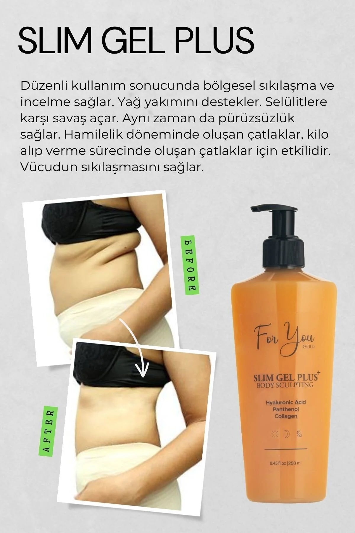 For You Gold Slim Gel Plus Body Sculpting 250ml