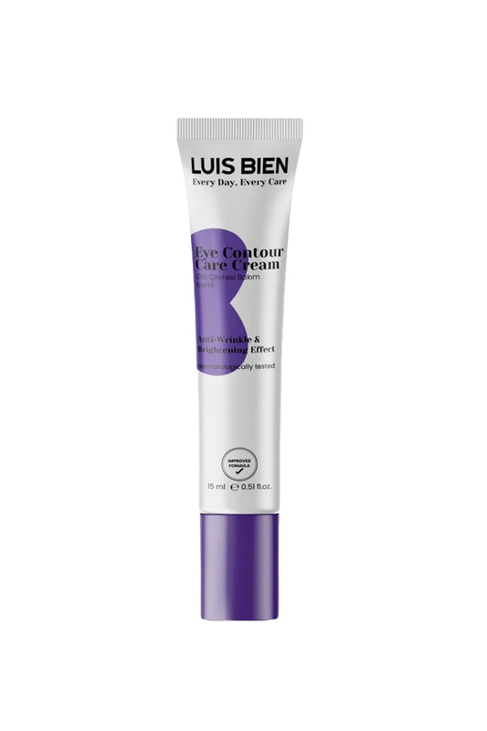 Luis Bien Eye Contour Care Cream - Ant-Wrinkle & Brightening Effect - Oogcontour Crème - Anti-Rimpel Verhelderend Effect - Voedend & Hydraterend - Paardenkastanje-extract - Vitamine B & E - Hyaluronzuur - Alle huidtypen - Dermatologisch getest - 15ml