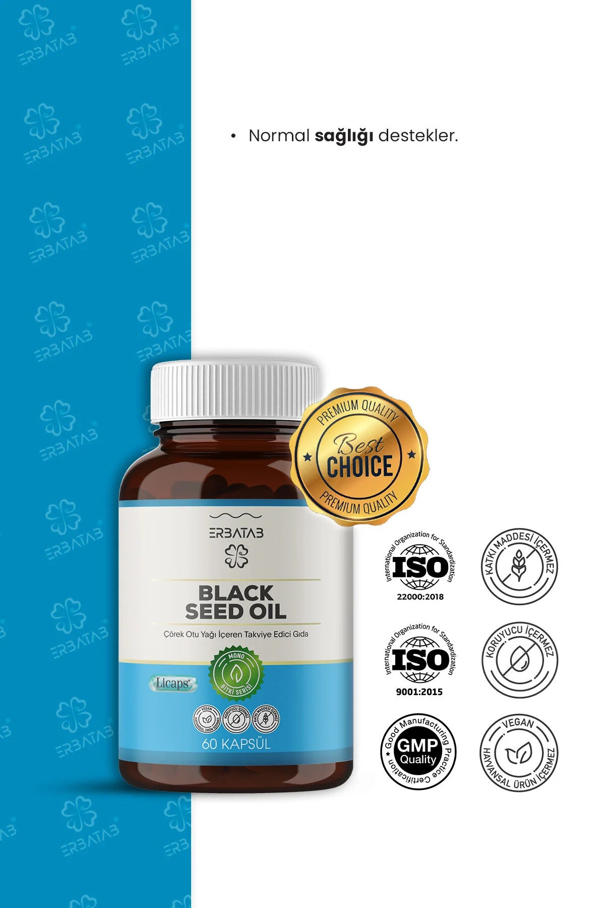 Erbatab Black Seed Oil Capsules 60 Softgels