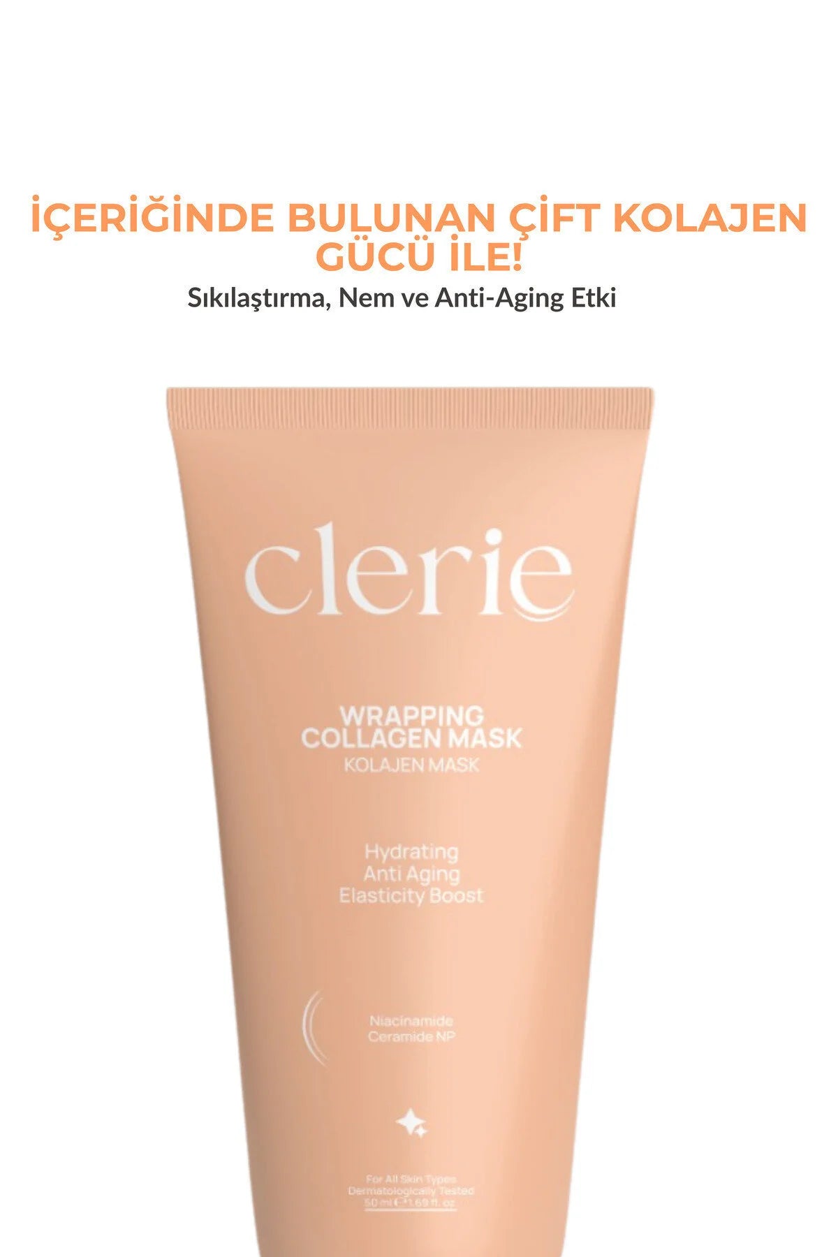 Clerie Wrapping Collagen Peel-Off Face Mask – Daily Facial Mask for Skincare Routine 50 ml