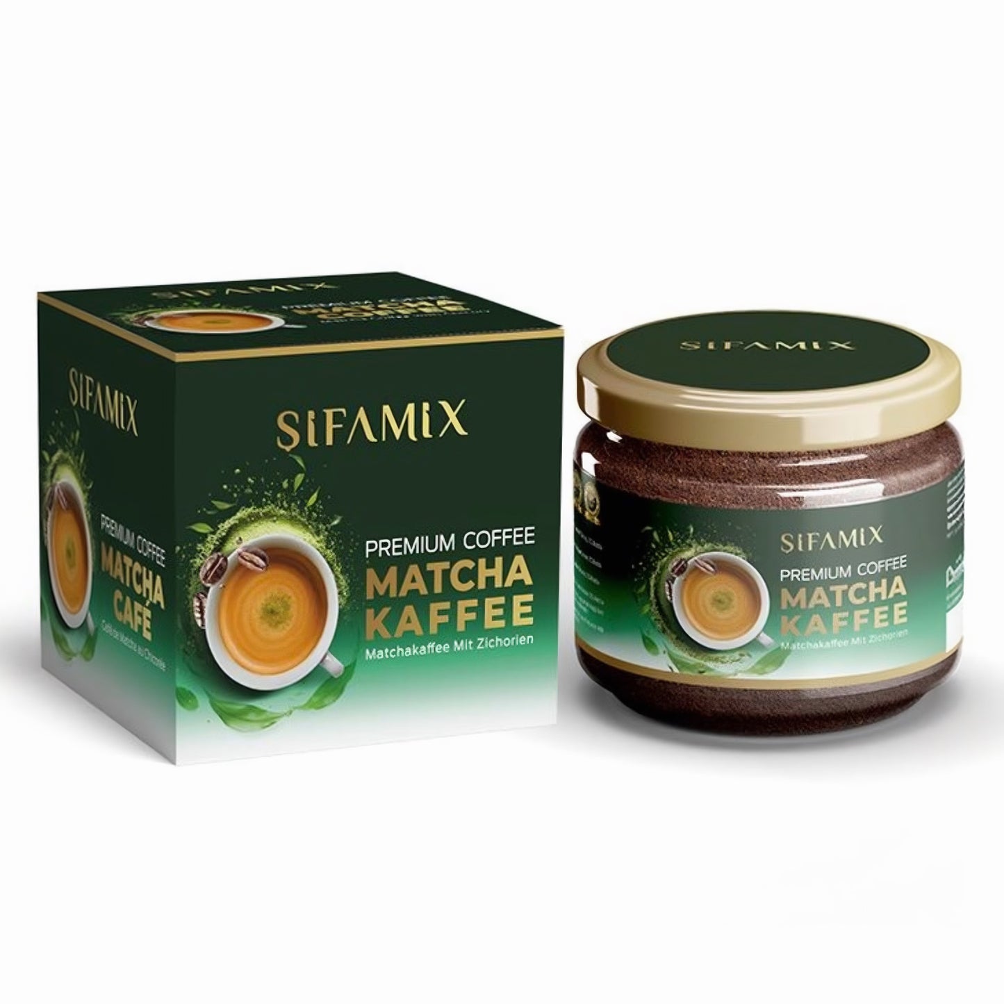 SIFAMIX Premium Coffee Matcha Koffie met Cichorei 100 g