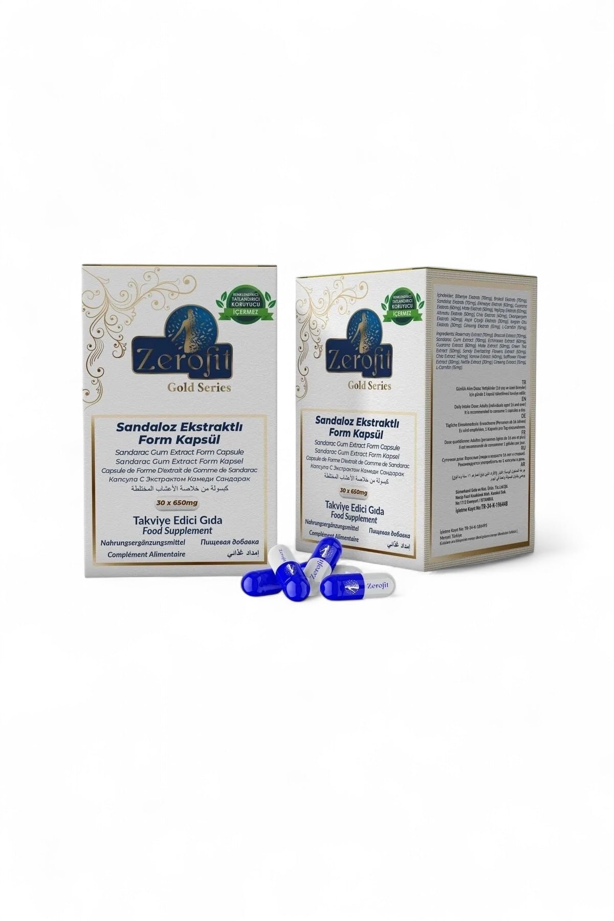 Zerofit Form Capsule 30 dagen Sandaroc Gum Extract Form Capsule