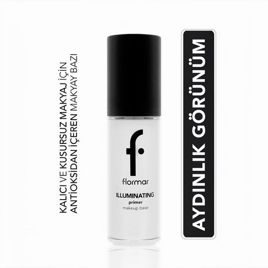 Flormar Illuminating Primer Makeup Base – Verhelderende Make-up Primer met Groene Thee & Silver Vine Extract – 30 ml