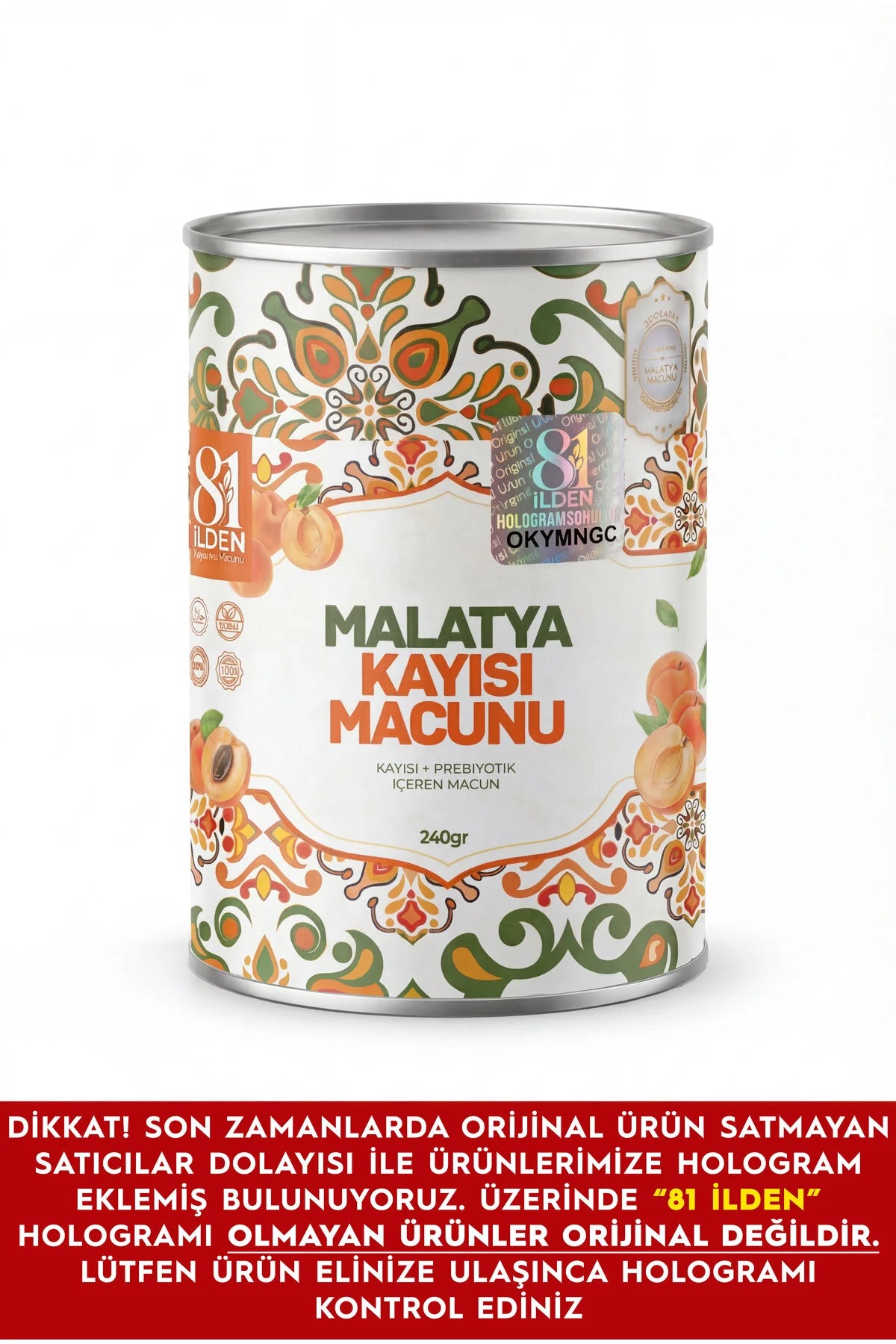 81ilden Malatya Apricot Paste 240 g
