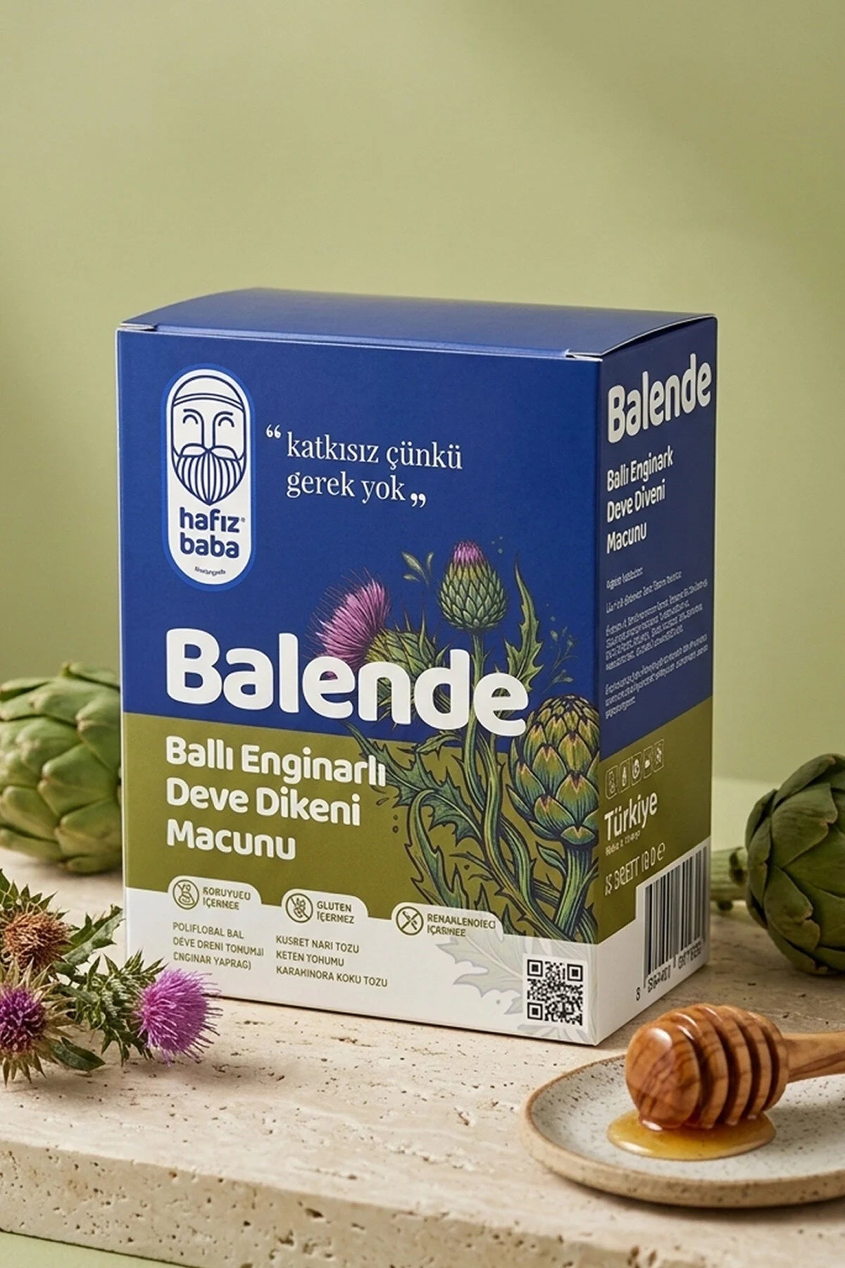 Hafız Baba Balende Ballı Enginarlı Deve Dikeni Macunu 15 Sachets - Honing, Mariadistel & Artisjok - 180 g