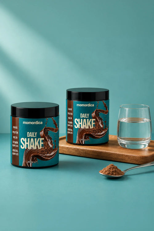 Momordica Daily Shake Cacao | Eiwit, Inuline, Vitaminen & Mineralen | Chocolade Shake Poeder | 200 g
