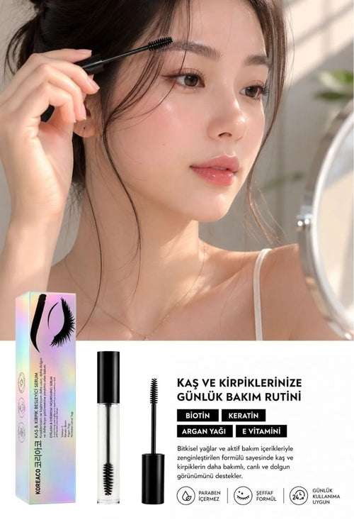 KOREACO Eyelash & Eyebrow Nourishing Serum 6ml | Wimper- en Wenkbrauwserum met Biotine & Arganolie