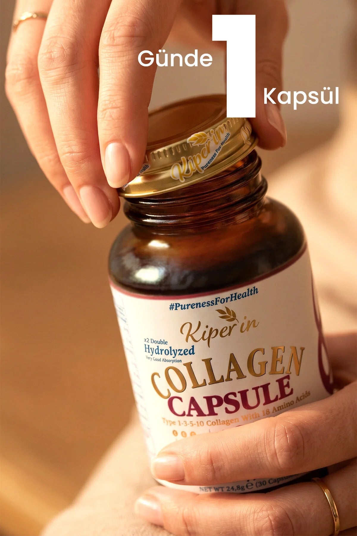 Kiperin Collagen Capsule Type 1-3-10 30 Capsules