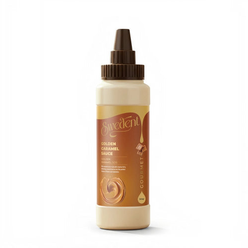 Swedent Golden Caramel Saus – Witte Chocoladesaus met Karamelsmaak – Voor Koffie, Desserts, Pannenkoeken & IJs – 300 g