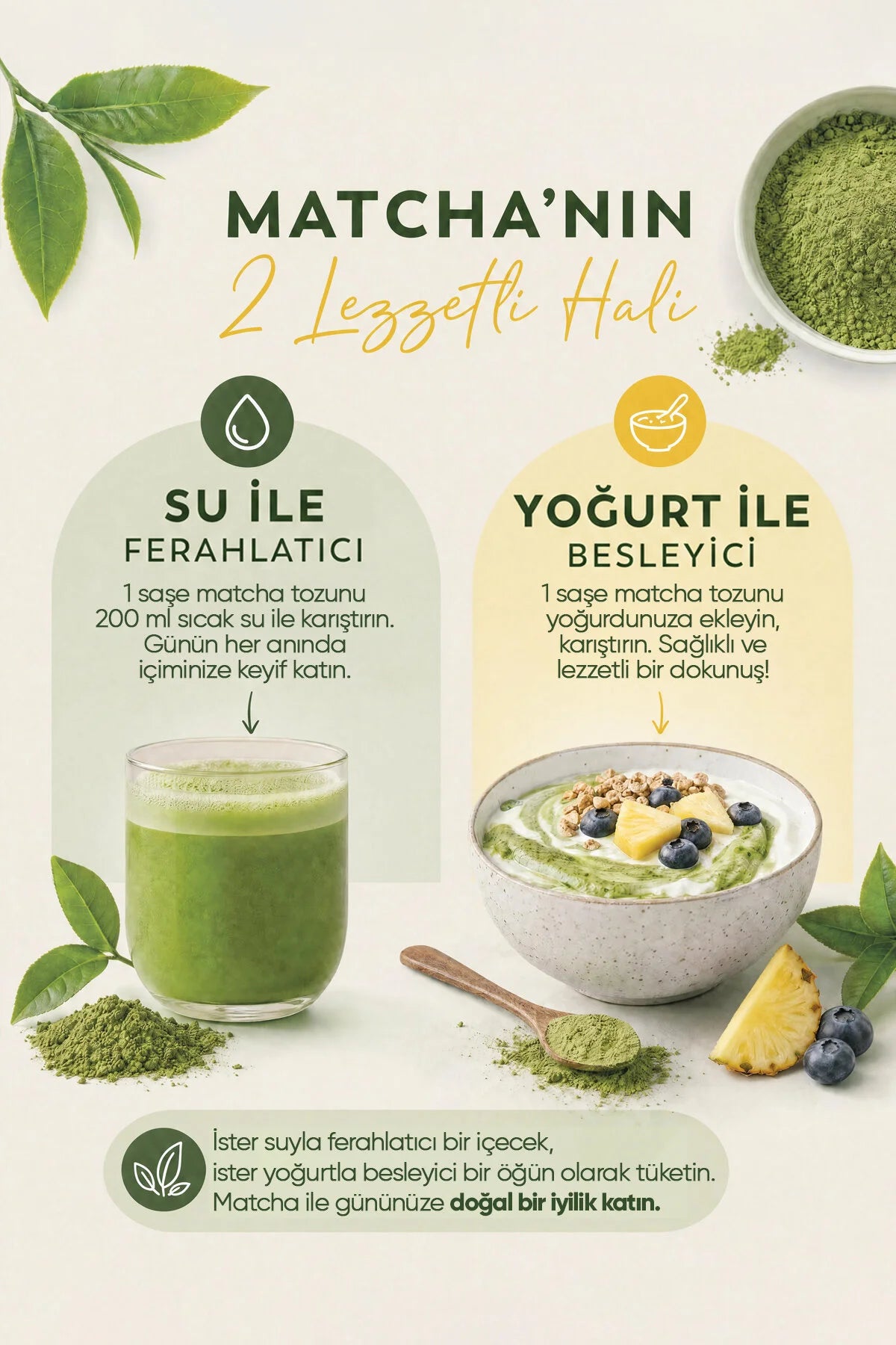 Zühre Ana Matcha Ananas – Kruidenthee met Groene Thee & Ananas – 20 Sachets x 8 g