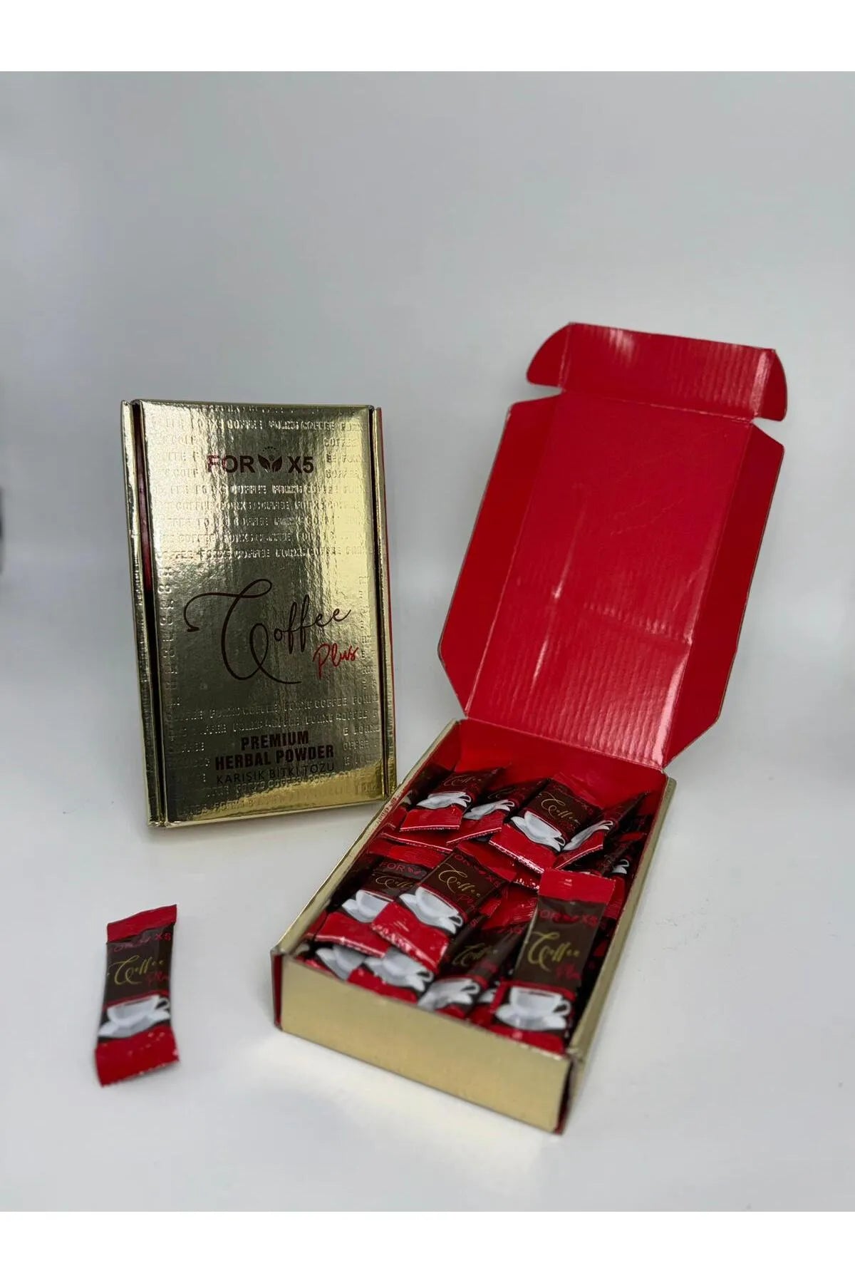 New FORX5 PLUS Coffee Kahve Detox Arabische Afslank Koffie - De populaire content van FORX5 is nu 100% krachtiger en effectiever + zuiniger! - 1 doos van 30 zakjes