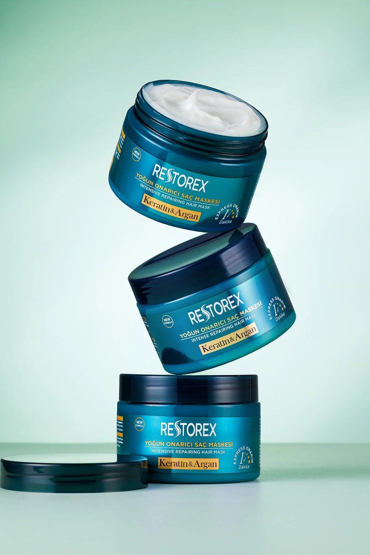 Restorex Keratin & Argan Haarmasker 300ml | Intensief Herstellend voor Beschadigd Haar