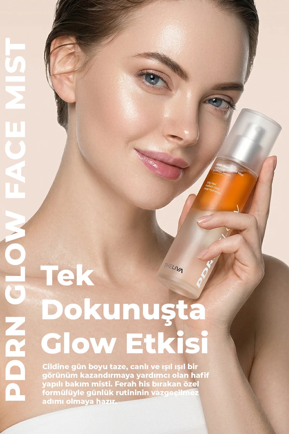 Theliva PDRN Glow Face Mist Hydrating Bi-Phase Serum 120 ml