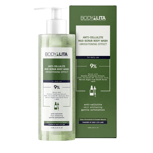 BODYLITA Anti-Cellulite Body Scrub – Brightening Mud Body Wash & Exfoliating Treatmen