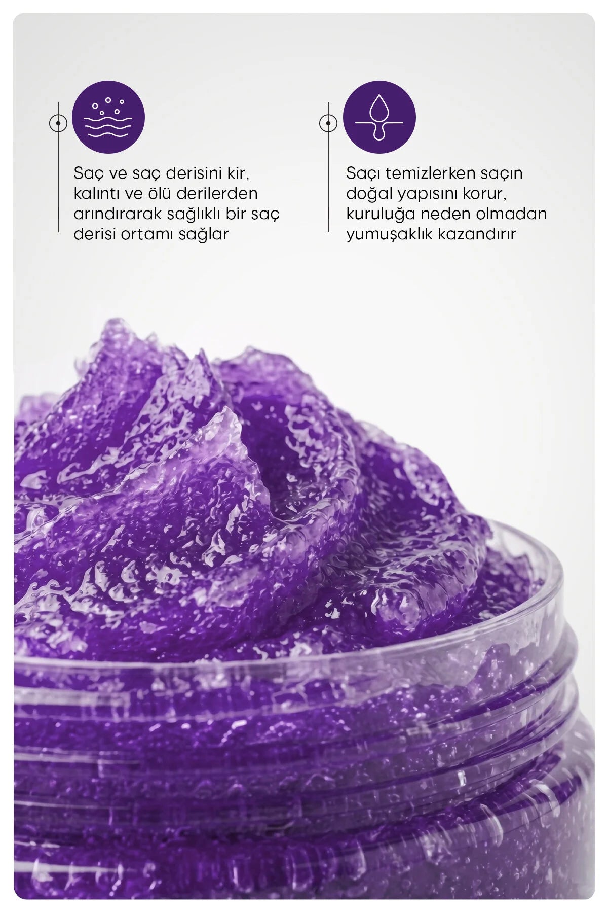 Rivance Blueberry Hair Scrub 300 g – Diep Reinigende Hoofdhuid Scrub met Zeezout & Bosbessenextract