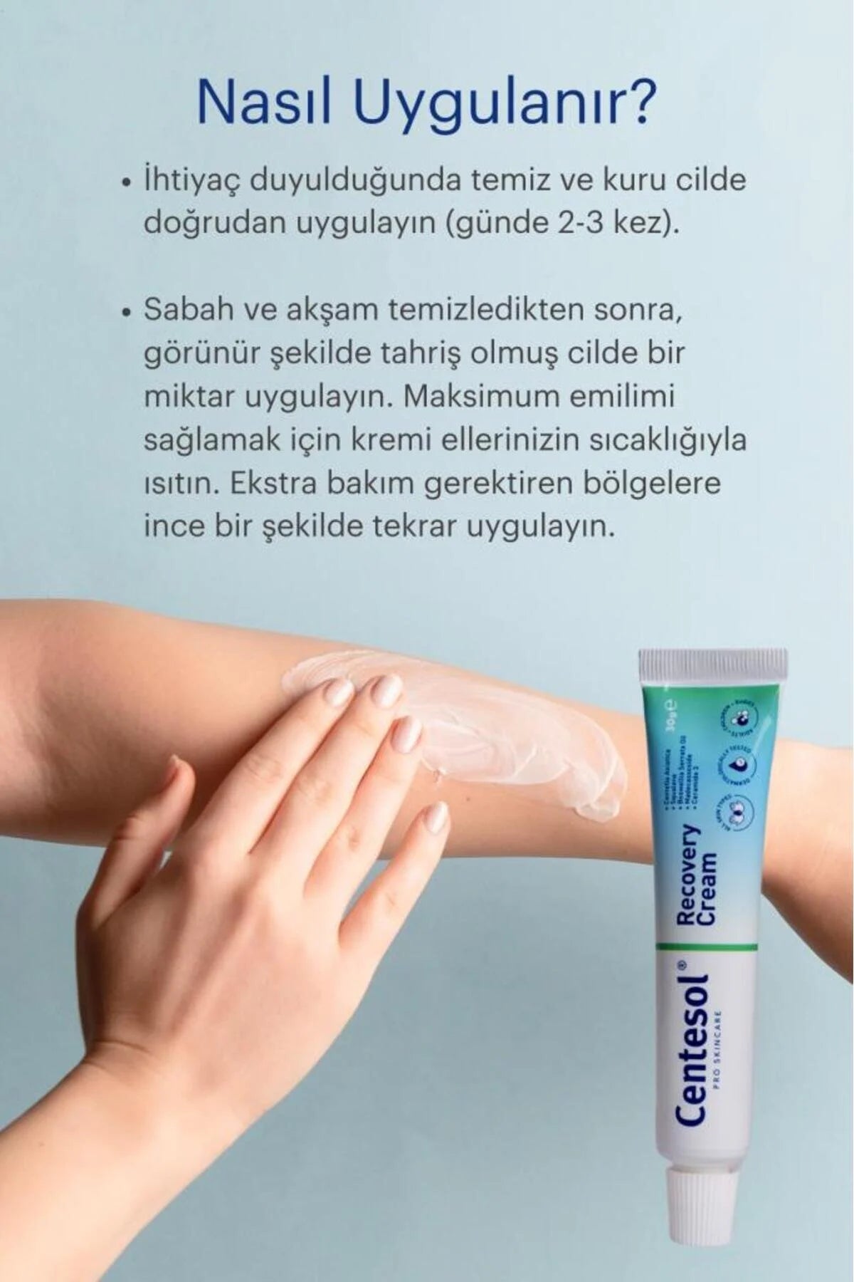 Centesol Recovery Cream 30g | Herstelcrème met Centella Asiatica, Ceramiden & Squalaan voor Gevoelige Huid