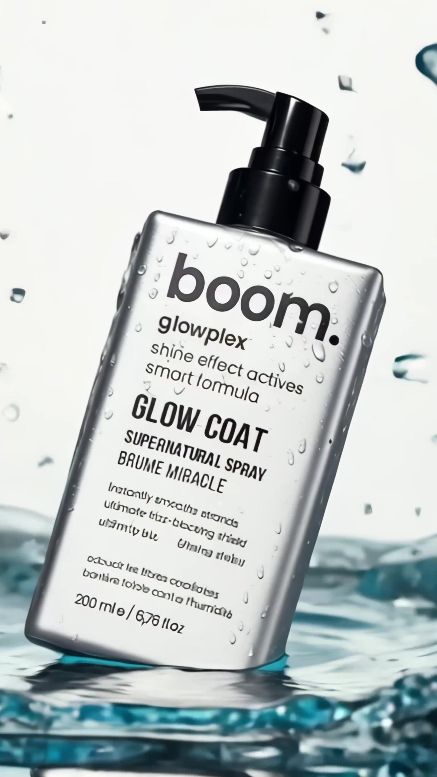 Boom Glow Shine Spray 200 ml – Anti Frizz Haar Glans Spray