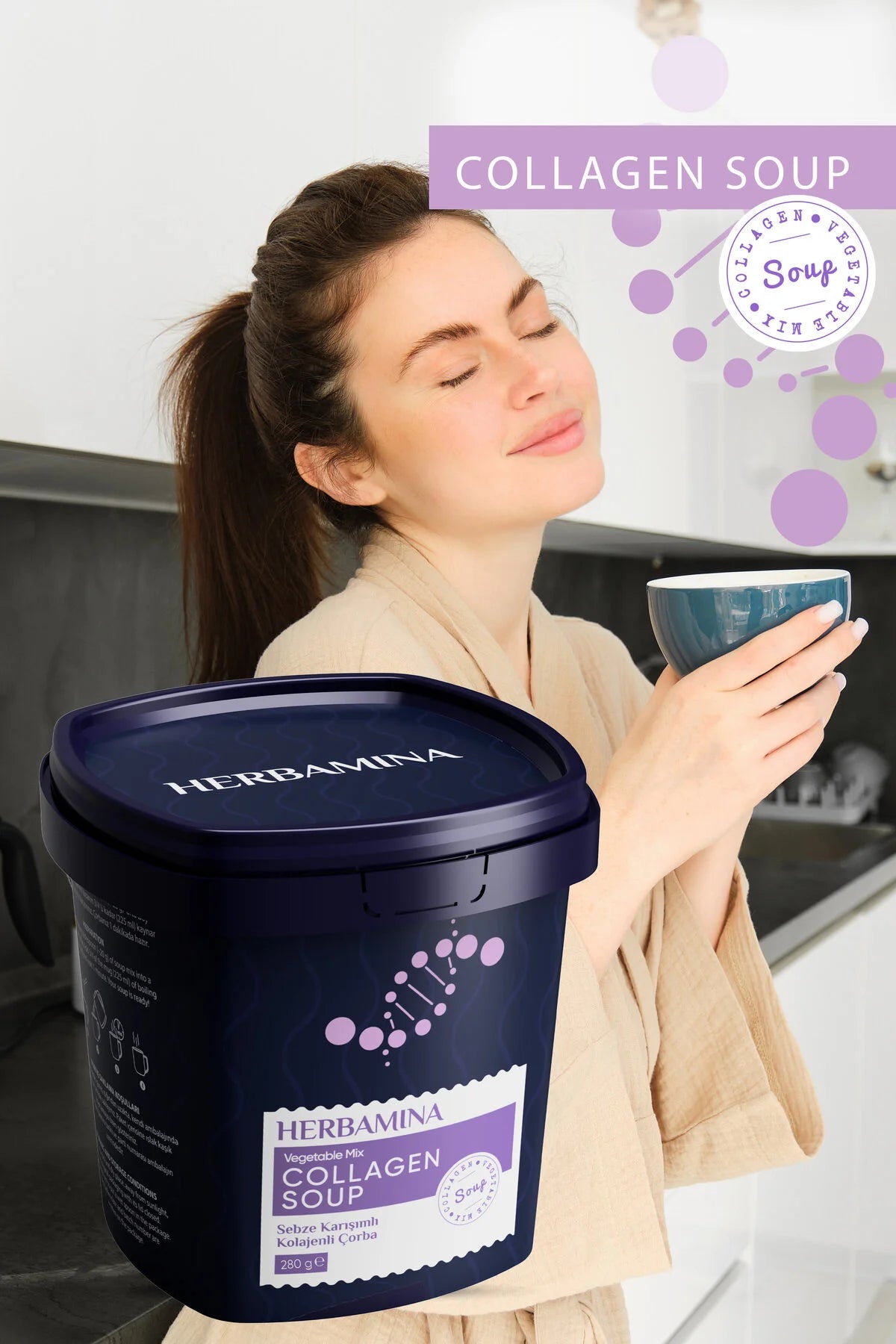 Herbamina Collageen Groentesoep-280g