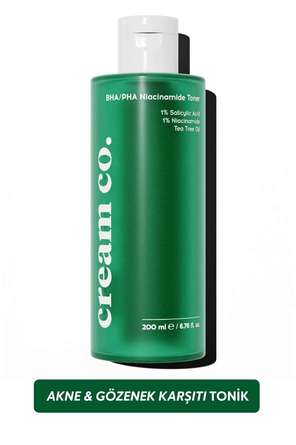 Cream Co. BHA/PHA Niacinamide Toner – 1% Salicylzuur, 1% Niacinamide & Tea Tree Oil – 200 ml