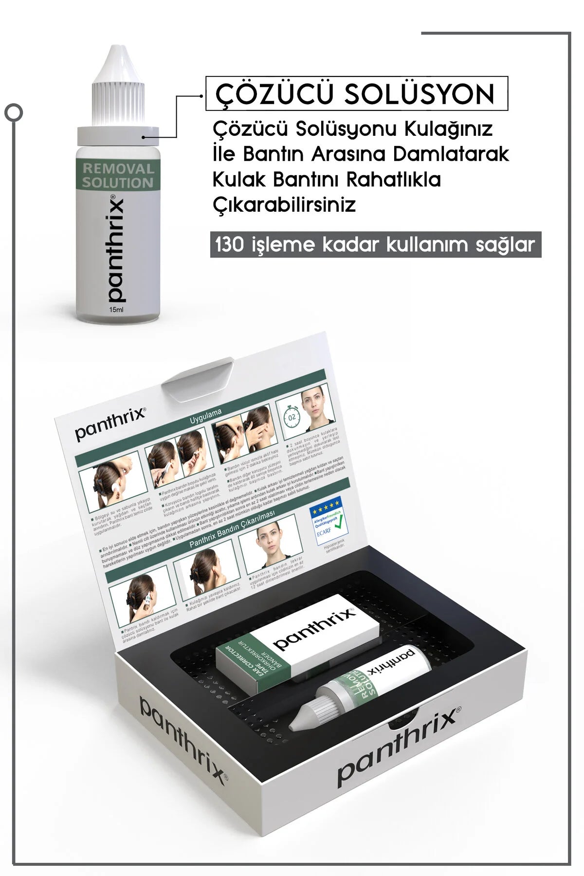 Panthrix Oor Corrector 20 Banden (Ear Corrector Tape) Afstaande Oorband - Extra Sterk - Discrete esthetische oplossing zonder pijn of ongemak - Plakband - voor 16 Jaar en Ouder.