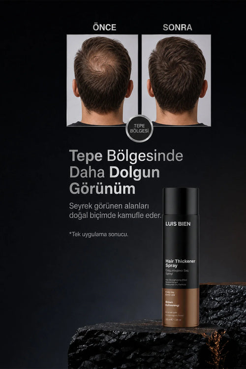 Luis Bien Hair Thickener Spray Brown – Haarverdikkende Spray – Bruin – Met Ginseng Extract & Provitamine B5 – 100 ml