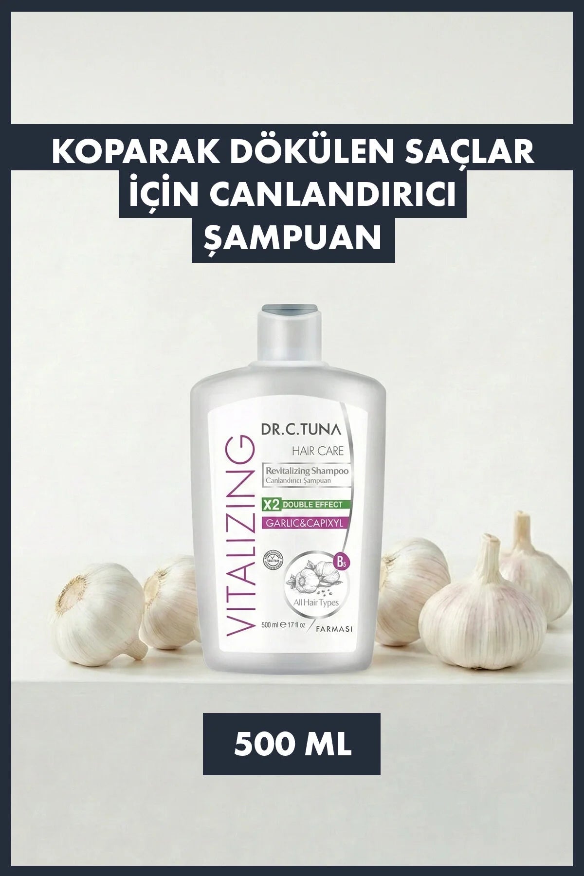 Farmasi Dr. C. Tuna Garlic & Capixyl Shampoo – Anti Hair Loss & Strengthening Care