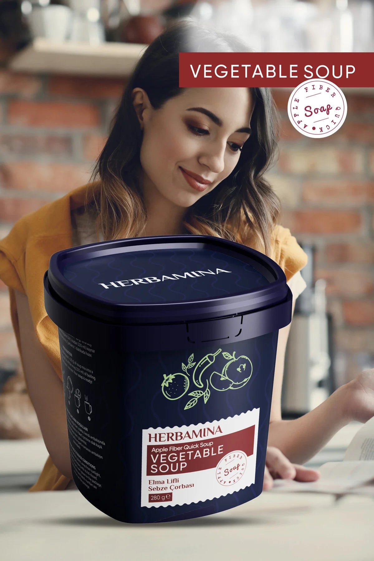 Herbamina Vegetable Soep Appelvezel Groentensoep-280gr