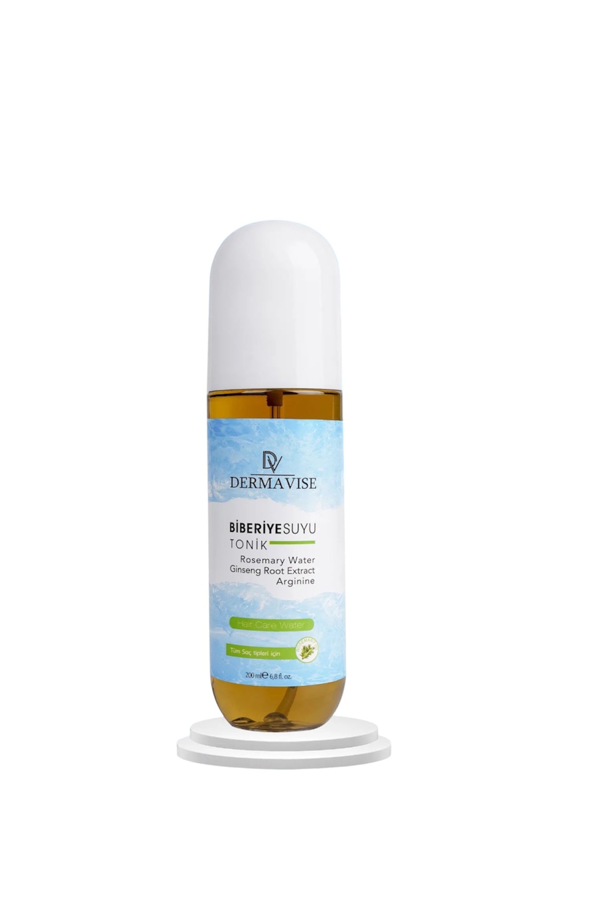 Dermavise Rozemarijnwater Haar Tonic - Volume Haar - Voedend - Gezond & Levendig - Niacinamide - Biotine - Panthenol - Ginsengwortelextract - Arginine - Voor alle haartypes - 200 ml