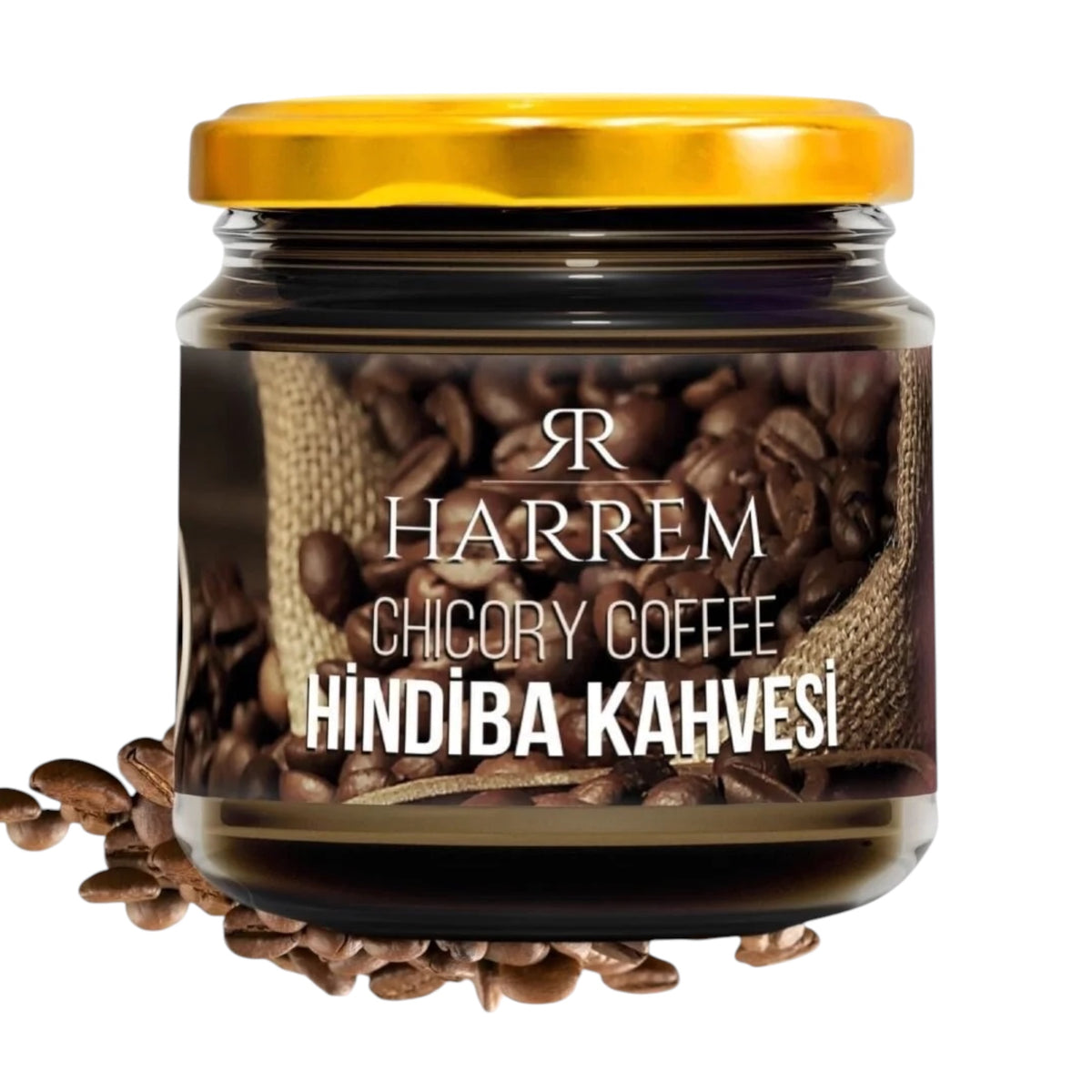 Harrem Hindiba Kahvesi – Cichoreikoffie met L-Carnitine, Collageen & Hyaluronzuur – Instant Koffiemix – 100 g