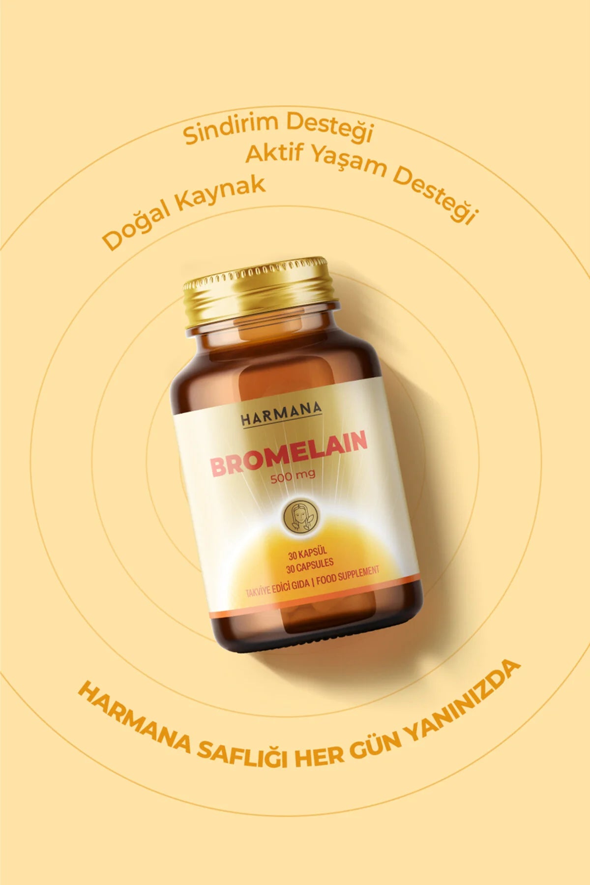 Harmana Bromelaïne 500 mg Capsules – 30 Stuks
