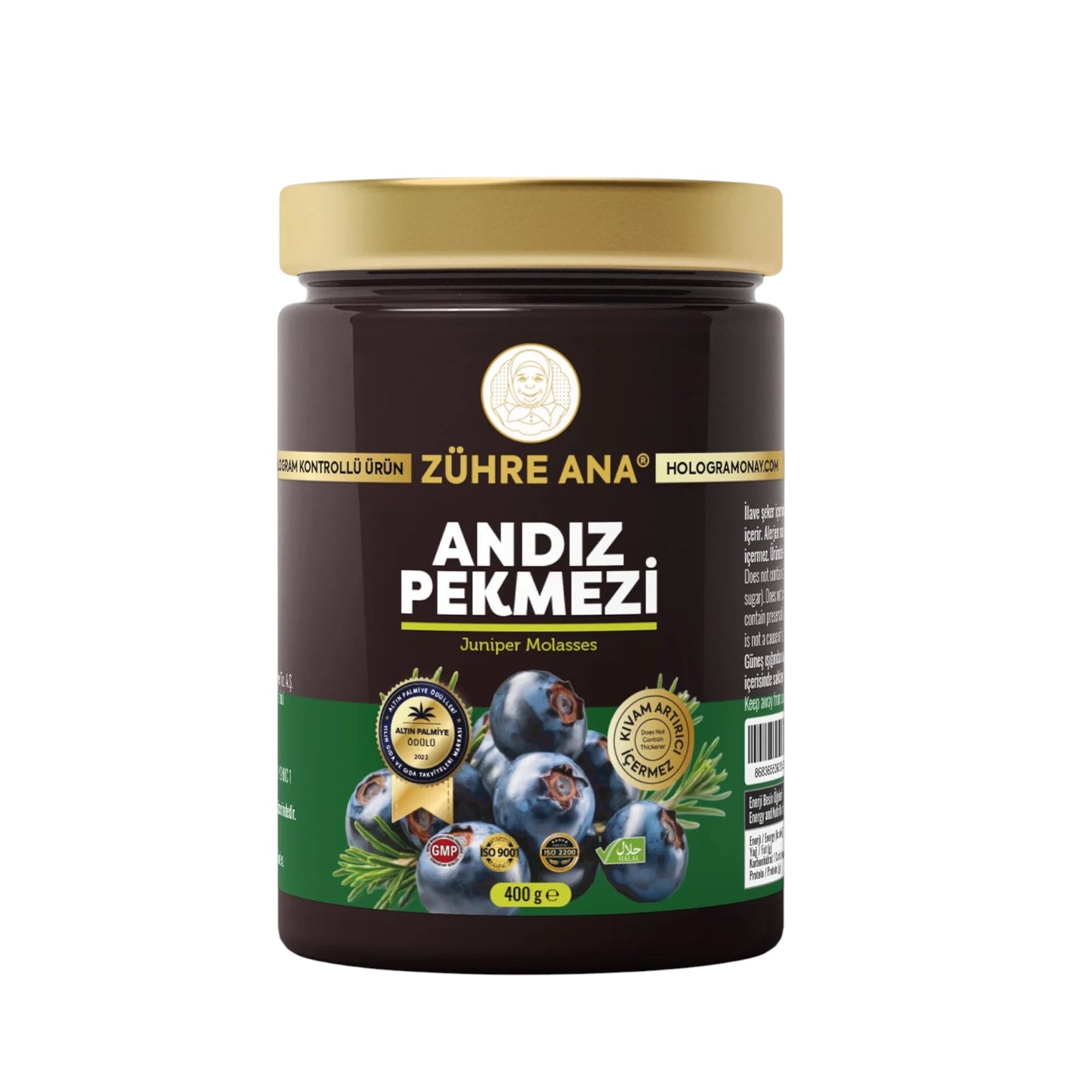 Zühre Ana Andız Pekmezi 400 g | 100% Jeneverbesmelasse Zonder Toegevoegde Suiker