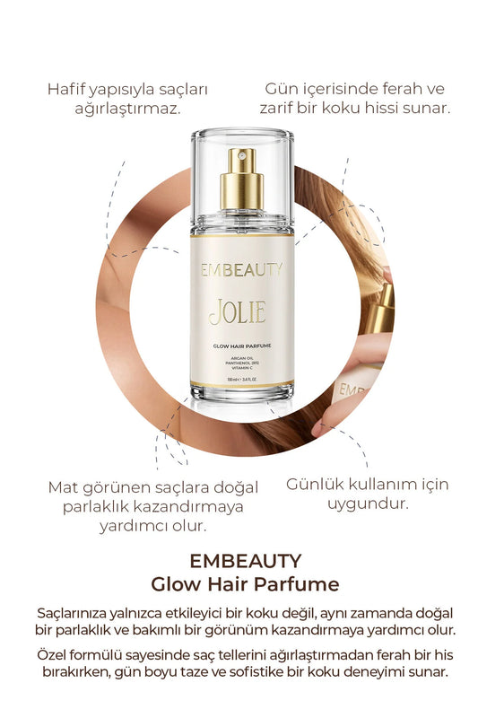 Embeauty Jolie Glow Haarparfum – Met Arganolie, Panthenol B5 & Vitamine C – 100 ml