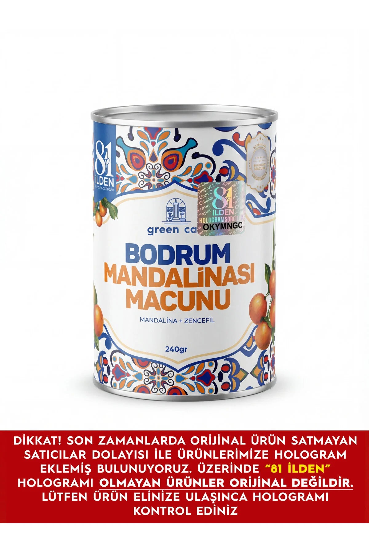81 ILDEN Bodrum Mandarijnen Pasta 240g – Natuurlijke Energie & Immuun Ondersteuning met Gember, Kurkuma & Vitamine C