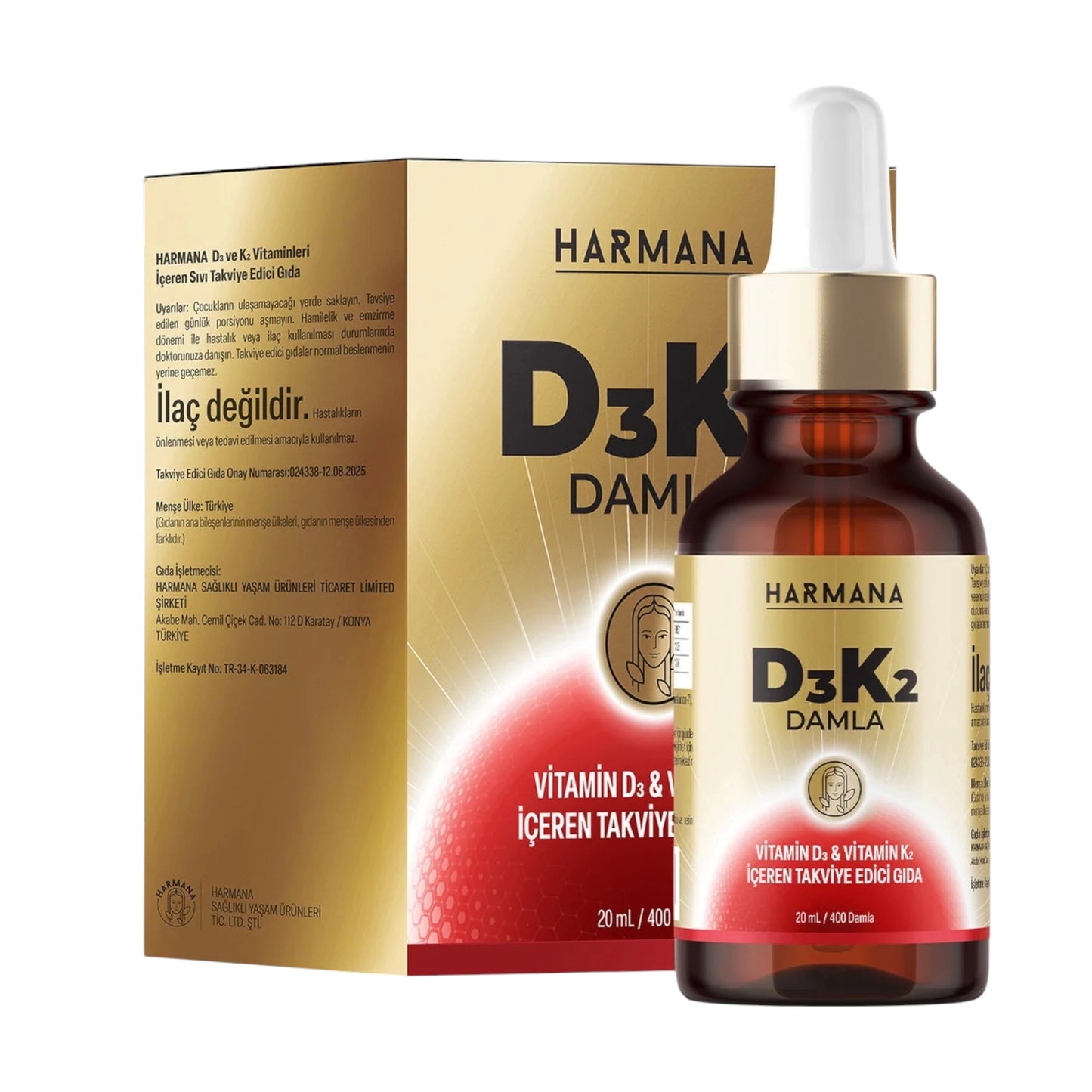 Harmana Vitamine D3 & K2 Druppels 20 ml
