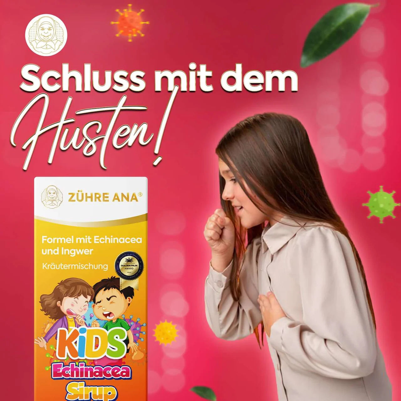 Zühre Ana Kids Echinacea Siroop met Gember 150 ml