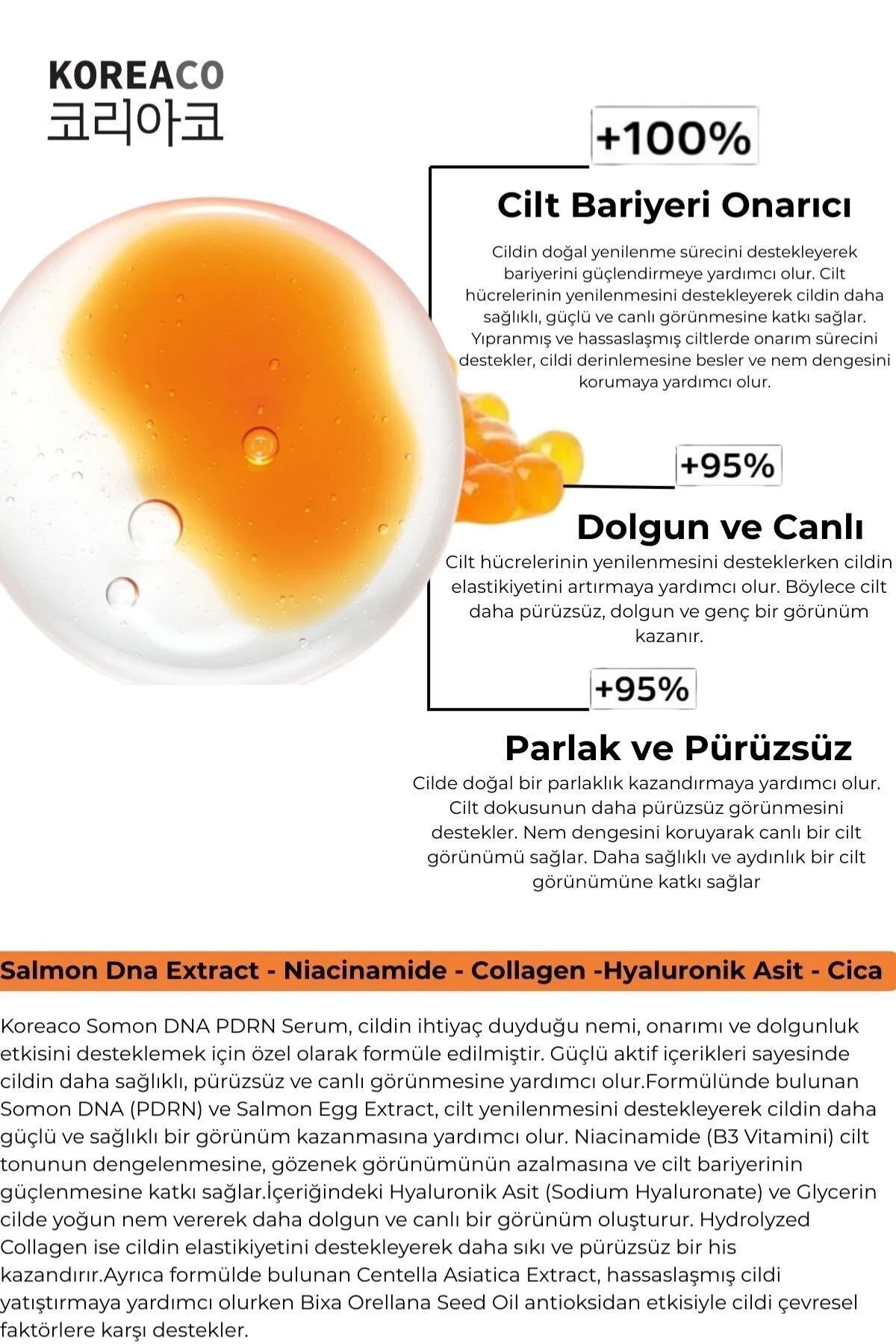 KOREACO PDRN Serum Salmon Egg Extract 30 ml