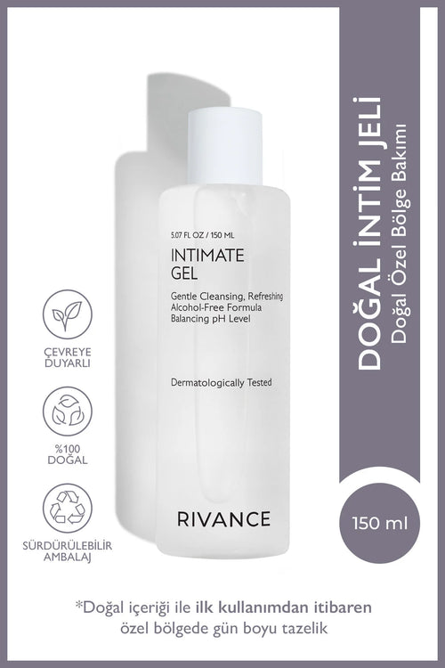 Rivance Intimate Gel – Zachte Intieme Wasgel – Alcoholvrij & pH-Balancerend – Met Aloë Vera en Kamille – 150 ml