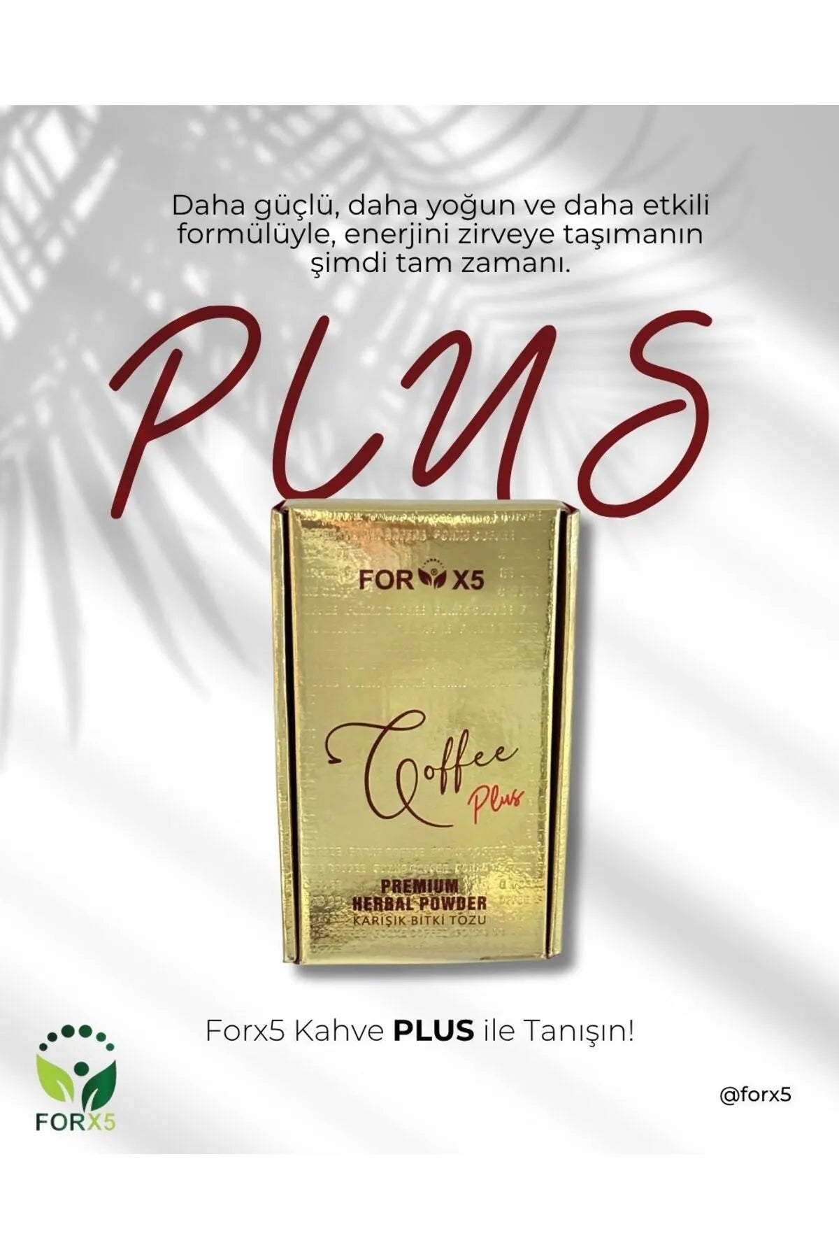 New FORX5 PLUS Coffee Kahve Detox Arabische Afslank Koffie - De populaire content van FORX5 is nu 100% krachtiger en effectiever + zuiniger! - 1 doos van 30 zakjes