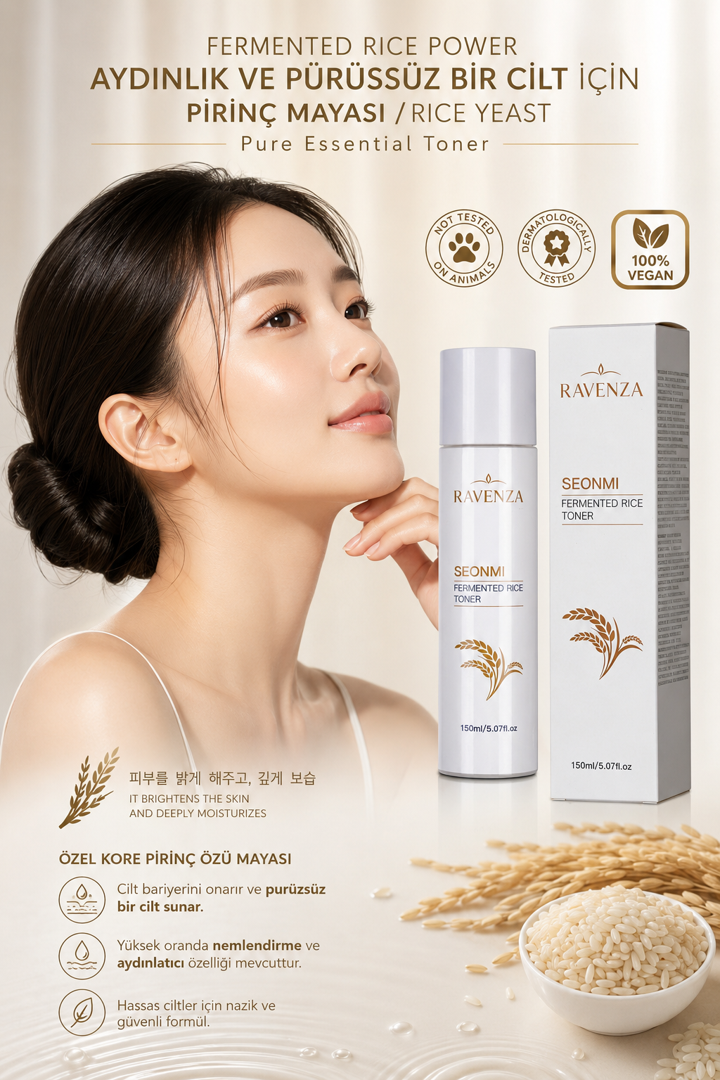 Ravenza Seonmi Fermented Rice Toner 150 ml