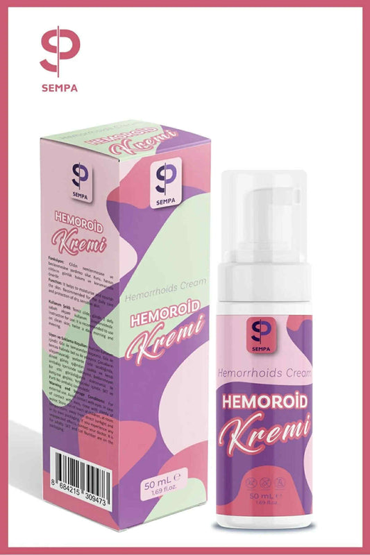 Sempa Hemorrhoids Cream (Hemoroid Kremi) - Verzachtende en ondersteunend Aambeiencrème met Natuurlijke Extracten - Kalmeert & Hydrateert de gevoelige huid - 50 ml