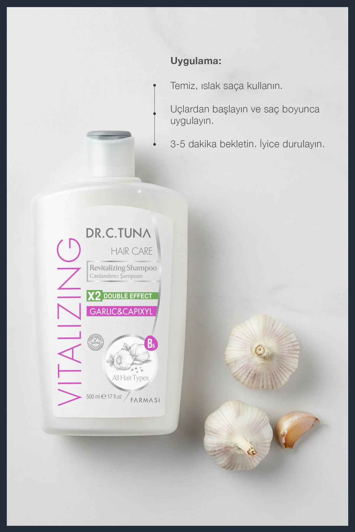 Farmasi Dr. C. Tuna Garlic & Capixyl Shampoo – Anti Hair Loss & Strengthening Care
