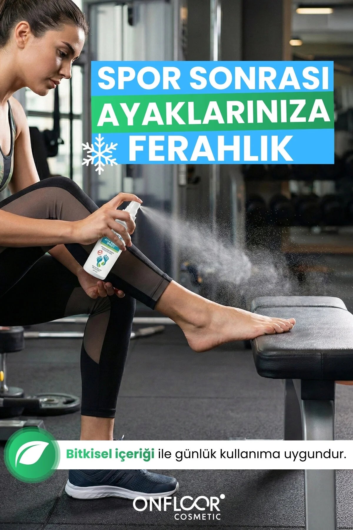 ONFLOOR Cosmetic Ayak Bakım Spreyi – Anti-Odor Foot Deodorant Spray 125ml
