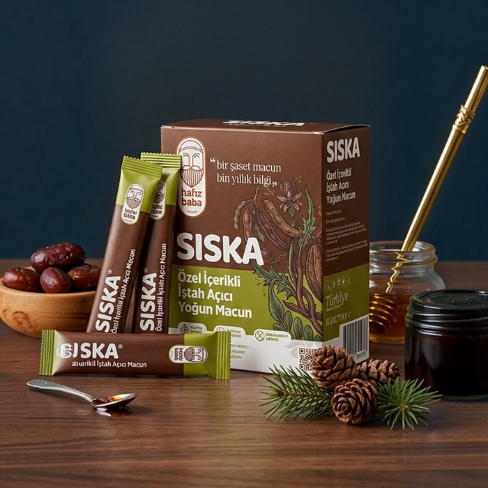 Hafız Baba Siska Kruidenpasta met Honing & Melasse 15 Sachets - 180 g