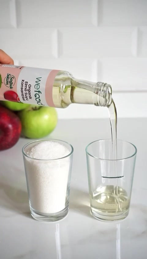 Wefood Biologisch Appelsapconcentraat – 100% Appel – Koudgeperst – Zonder Toegevoegde Suiker – Zonder Additieven & Conserveringsmiddelen – 340 g