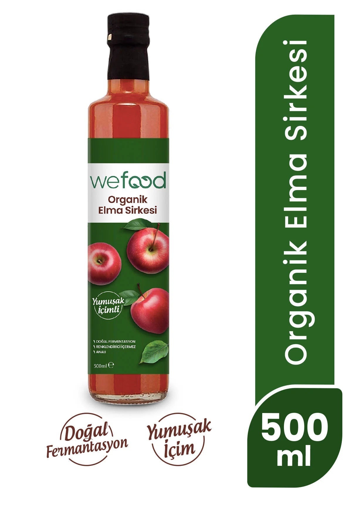 Wefood Appelazijn – 100% Appel – Natuurlijk Gefermenteerde Appelazijn – 500 ml
